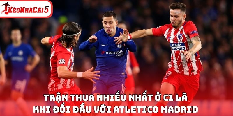 Trận thua nhiều nhất ở C1 l&agrave; khi đối đầu với Atletico Madrid&nbsp;