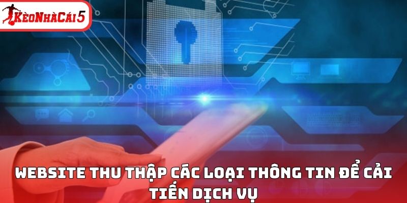 Website thu thập c&aacute;c loại th&ocirc;ng tin để cải tiến dịch vụ